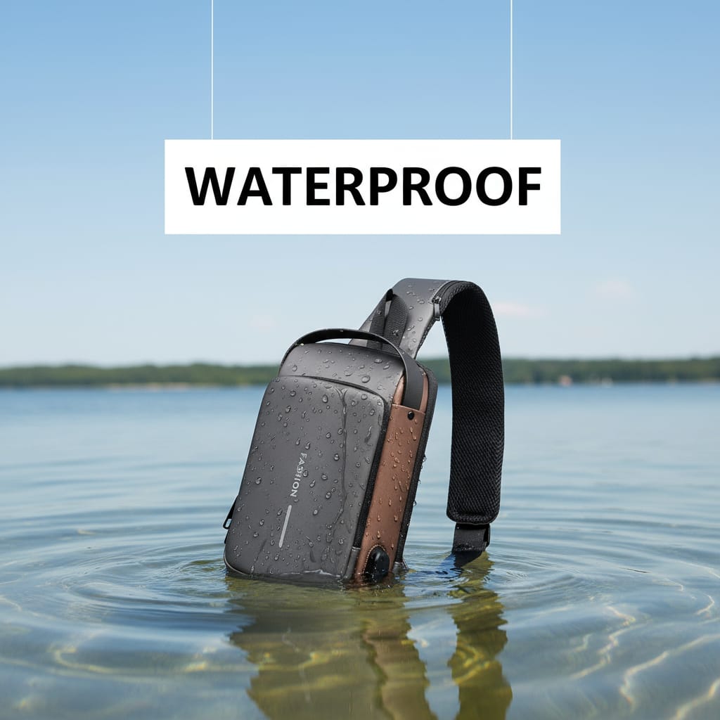 Smart USB Charging Sling Bag | Waterproof Anti-Theft Crossbody Backpack for Men & Women