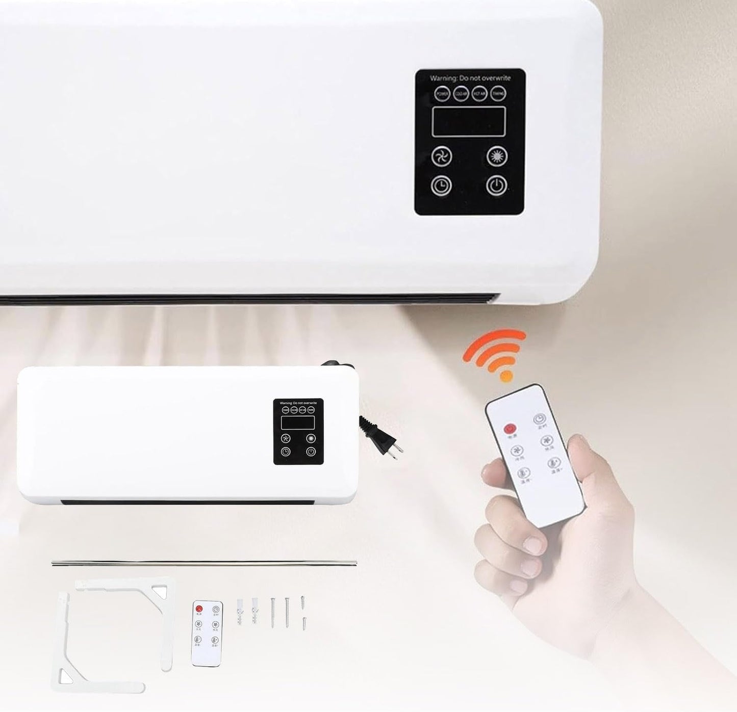 🔥 Wall Mounted Mobile Air Conditioner | Hot & Cold Dual Mode | Remote Control & LED Display