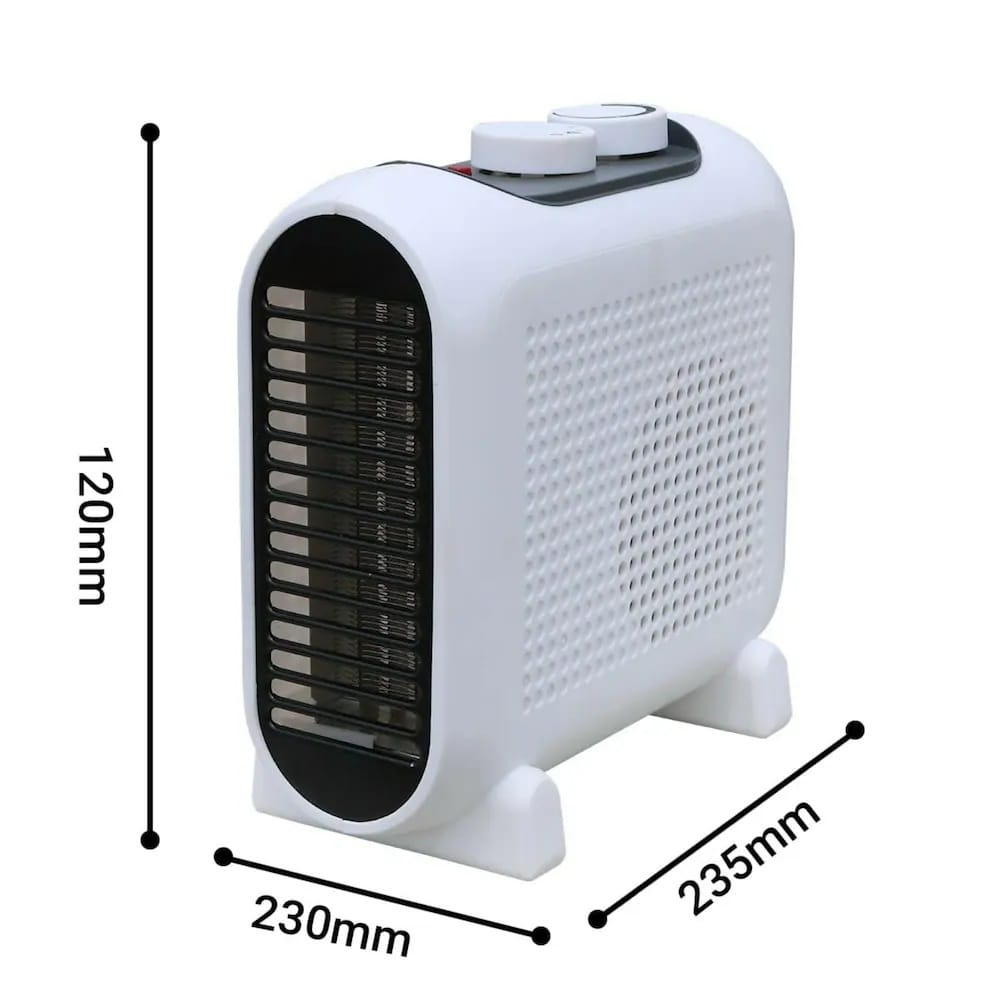 Hotty Compact Room Heater | 2-in-1 Hot & Cool Fan | Adjustable Thermostat | Energy Efficient & Portable