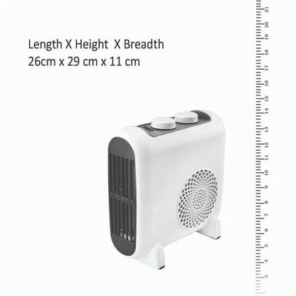 Hotty Compact Room Heater | 2-in-1 Hot & Cool Fan | Adjustable Thermostat | Energy Efficient & Portable