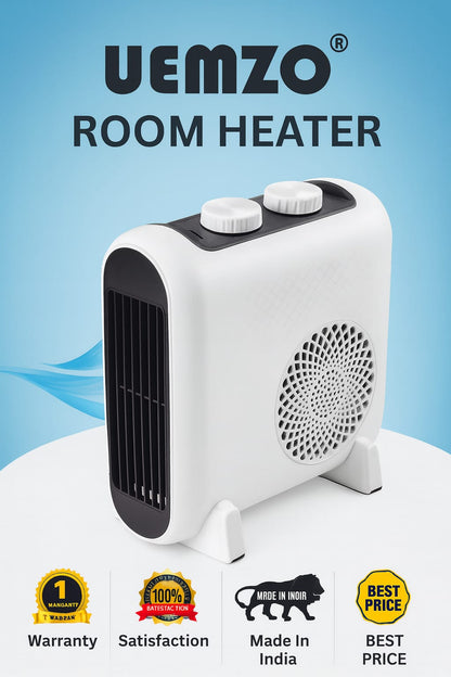 Hotty Compact Room Heater | 2-in-1 Hot & Cool Fan | Adjustable Thermostat | Energy Efficient & Portable
